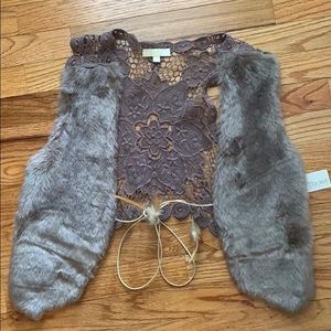 Lizard Thicket Faux fur vest